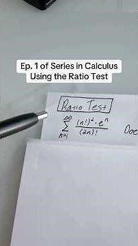 How to use the ratio test in calculus