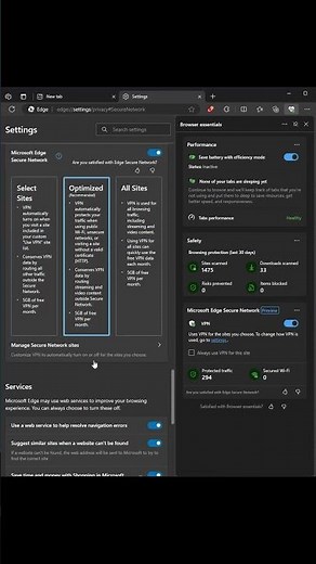 Windows Hack | Cool Feature in Microsoft Edge #part1 | Built-in VPN