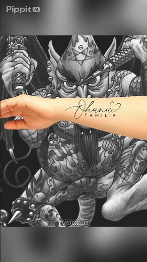 Tattoo escrita Ohana #tattoo#tattooescrita