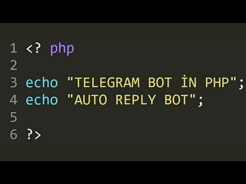 صنع بوت تيلجرام بلغة php | بوت رد تلقائي | (1) telegram bot in php