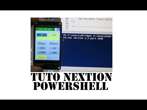 Cyrob : Nextion 3 - Application simple avec PC