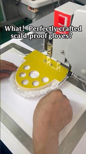 “Heavy Duty Pattern Sewing Machine | REER Programmable Template Stitching for Heat-Resistant Gloves”