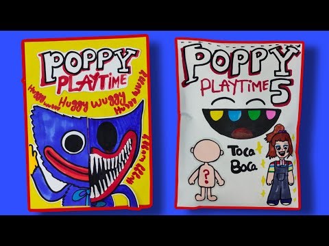 Making POPPY PLAYTIME CHAPTER 1,2,3,4,5 PUZZLE Game Book 😰⭐ ( +Squishy) Full Game.. All HUGGY WUGGY