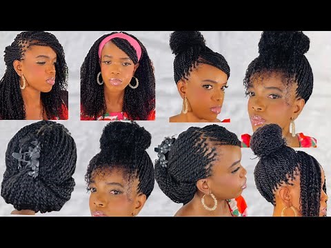 How to micro twist: 12 ways to style your micro twist your will love to try it #twist #hairstyle