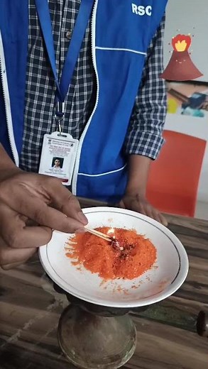 Ammonium Dichromate Volcano Reaction | Exothermic Decomposition Explained