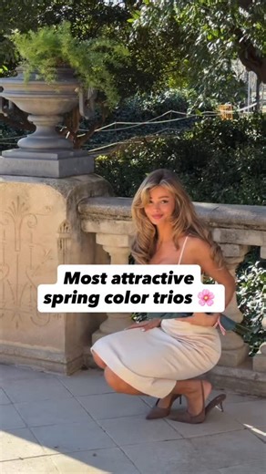Moriel Heritage | Classy Chic Styles on Instagram: "The most captivating spring outfits aren’t loud… they’re layered with intention 🌸✨ The secret? Color trios that feel balanced, fresh, and softly elevated. When three tones work together instead of competing, your outfit feels styled — not just worn. That’s where elegance lives. 🤍 . #springcolorpalette #colortrios #elegantspring #classystyle #softfeminine"