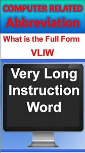 #shortcut #shortcuts what is the full form of VLIW Very Long Instruction Word