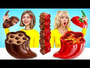 Chocolate Vs Real Food Challenge | Fantastic Cooking Hacks by X-Challenge