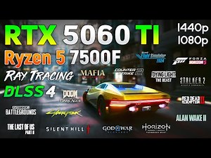 RTX 5060 Ti 16GB + Ryzen 5 7500F - Test in 15 Games | 1080p | 1440p