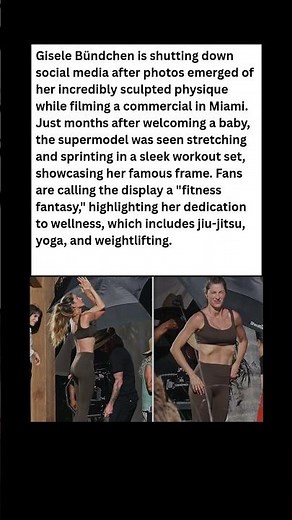 Gisele Bündchen’s Sculpted Bod SHUTS DOWN Miami Beach! 🤩 (Her Workout Secrets) #celebrity #news