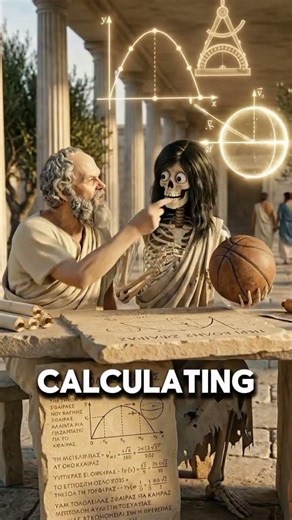 what would happen if you bring a basketball in ancient Greece? #basketball #skeleton #shorts