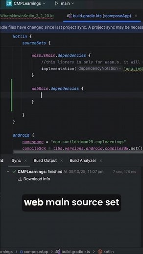 kotlin multiplatform webMain source set in Kotlin 2.2.20 #coding #programming #kotlinmultiplatform