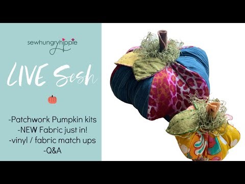 How To Sew a Baby Sized Sew Hungry Hippie Fabric Patchwork Pumpkin
