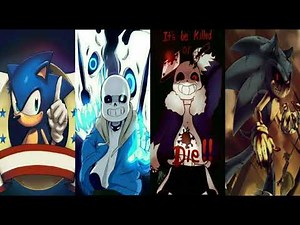 Stronger Than You Sonic and Undertale Sans Vs HorrorTale Sans and Sonic.exe