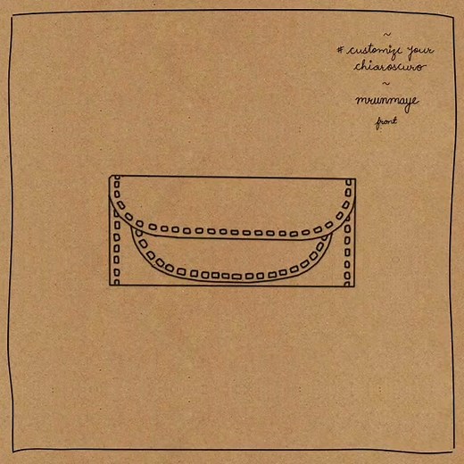 #CustomizeYourChiaroscuro : MRUNMAYE We can personalize your beautiful Mrunmaye with a monogram of a maximum of any 10 digits of your choice! You can choose any alphabets from A to Z and any number from 0-9, We also have a few special symbols like # - ! ~ ♡. Our default font is Garamond and the default colour for monogram is Gold. The default placement for the beautiful Mrunmaye is at back top centre:) You should know that since a lot of our bags are made on order, we can accommodate small custo