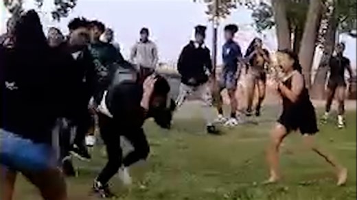 Woman shares video of fights at beach: It's the second time in a week she's left because of fighting