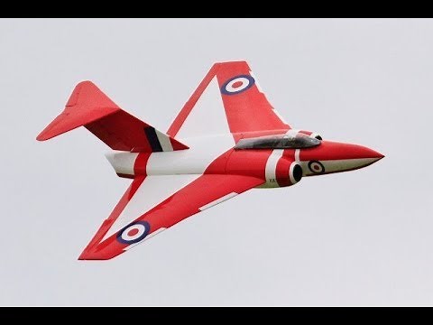 RARE GLOSTER JAVELIN INTERCEPTOR RC SCALE MODEL GAS TURBINE DISPLAY - NLMFC BALDOCK - 2019