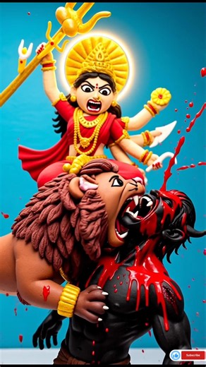Making Maa Durga & Lion With Super Clay 🦁✨ | DIY Clay Art