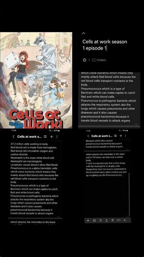 I made these notes for med students in med school from my favourite medicial anime