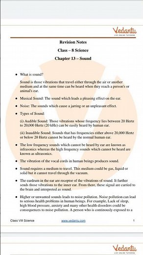 class 8 science chapter 13 notes|Sound class 8 notes|Sound complete notes|Sound revision notes|