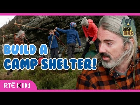 The Bush Kids Learn How to Build Their Own Shelter! ⛺️ | Camp Takeover | Bush Kids | RTÉ Kids