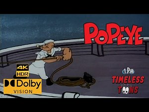 POPEYE THE SAILOR MAN: Spooky Swabs (1957) [4K HDR Dolby Vision Remastered]