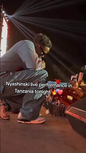 Nyashinski live performance in Tanzania tonight 🔥❤️#nyashinski #shorts