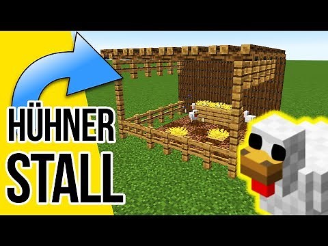 Wie baut man einen Hühnerstall in Minecraft | Minecraft Hühnerstall bauen 1.15