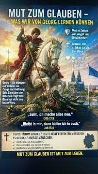 Courage to believe: What we can learn from St. George today @DrArulLourdu