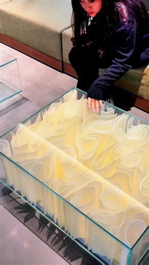 FS Furnishings on Instagram: "✨Who knows! The glass ripple luminous coffee table brings the Milky Way home. #coffeetable #bookshelf #furnituredesign #bed #furniture #cabinet #sofa"