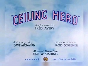 华纳动画天花板英雄 Ceiling Hero.1940.原版标题卡开头和结尾