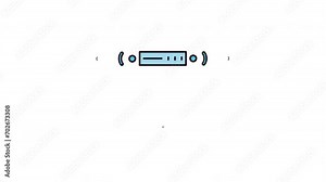 animated illustration concept of a computer connected to a wifi network from a modem. with a white background. 4k resolution video.