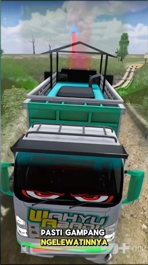 Funny truck passing through extreme bridge #truckoleng #trukoleng #truck #estrucksimulatorid #est...