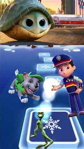 Rocky vs Ryder – Play Mode × Alien Dance | Tiles Hop WOWS