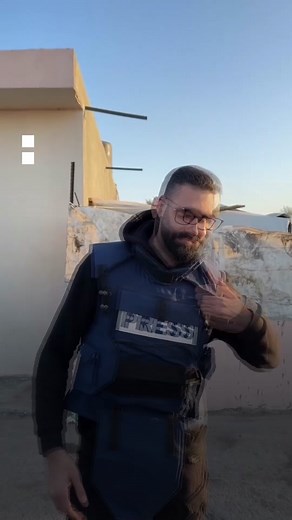 Palestinian journalist Motaz Azaiza, who gathered a loyal following online for his reports on the Gaza war, has left Gaza. He posted a final video from the Strip before leaving for #Qatar. #news #motaz_azaiza