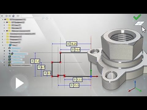 T-FLEX CAD 17 - Flange 3D Model Creating