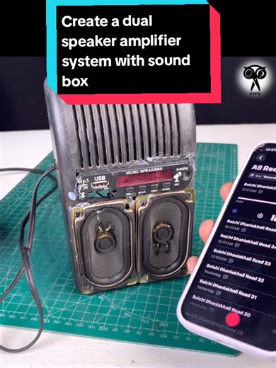 Create a Dual Speaker Amplifier System with Sound Box
