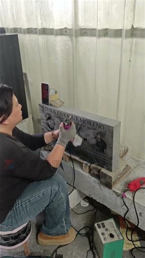 Custom stone shadow engraving services