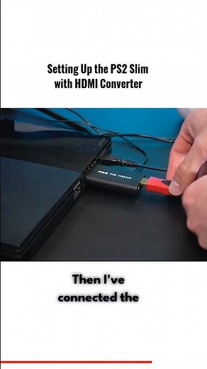 Setting Up The PS2 Slim With HDMI Converter #gaming #ps2 #ps2slim