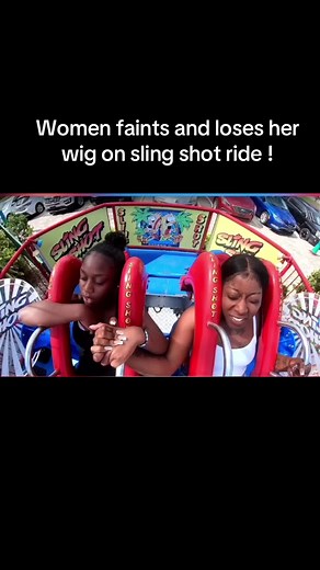 Woman Faints and Loses Wig on Slingshot Ride