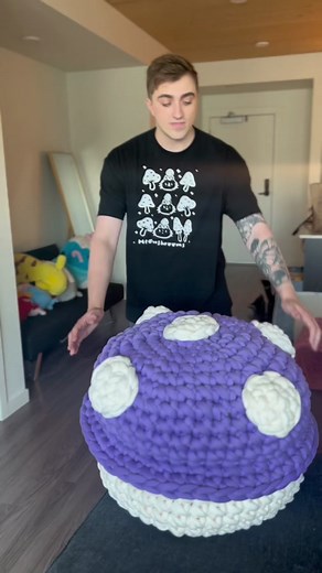 DIY Giant Crochet Mushroom Footstool | Free Pattern with Joann Stores