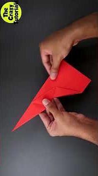 Easy Origami - World Record Winning Paper Plane | flying paper plane | how to make 😃