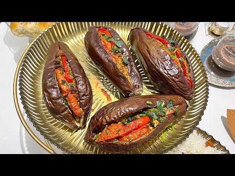 AUBERGINES AU FOUR FARCIES À LA VIANDE HACHÉE RECETTE FACILE ET RAPIDE