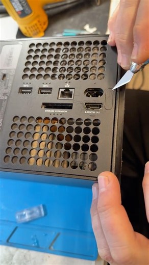 Quick easy video on how to open an Xbox series X. #xbox #xboxseriesx #fyp