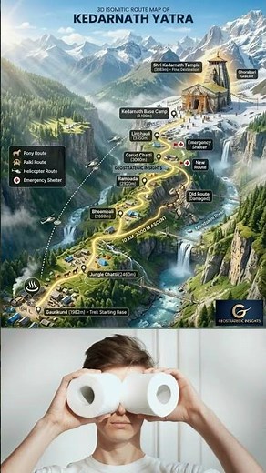 Kedarnath Yatra Route Map 2026 | Trek Guide from Gaurikund to Kedarnath Temple