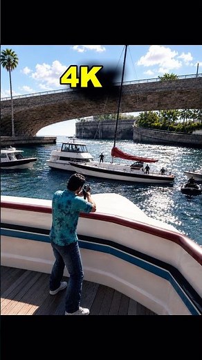 🚤 Tommy Defends The Ship Under Attack! 360p vs 4K 🤯 #shorts #viralshorts #gtavicecity