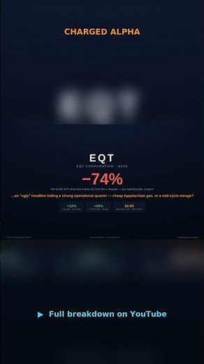 EQT Q2: The 'Ugly' Miss That Isn't — Cheap Gas or Mirage? #shorts