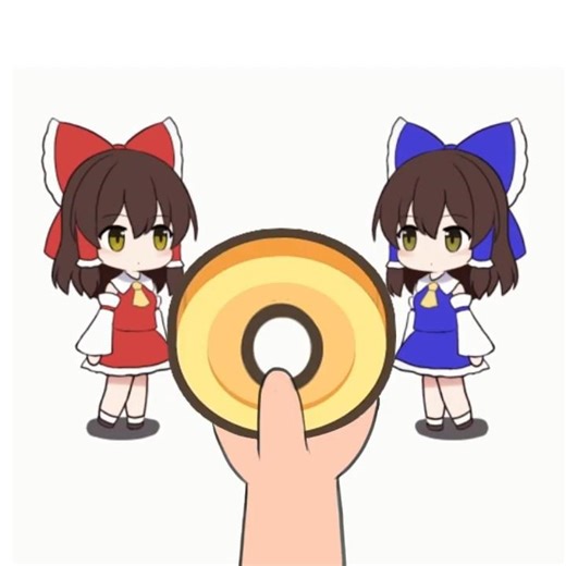 リズムに合わせて指を動かして遊ぶアニメ♪お金を渡した【 #東方project 】 #東方project #東方幻想 ECLIPSE