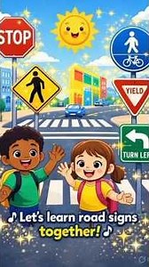 🚦 Road Signs Song for Kids | Stop, Go & Slow Down | Traffic Lights Song | Kids Sing-Along