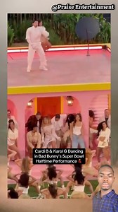 Cardi B, Jessica Alba, Pedro Pascal & Karol G Dance at Bad Bunny’s Super Bowl Halftime Show 🔥🏈 #celebrity #celebritynews #SuperBowl2026 #cardibvideos #jessicaalba #badbunny #karolg | Praise Entertainment